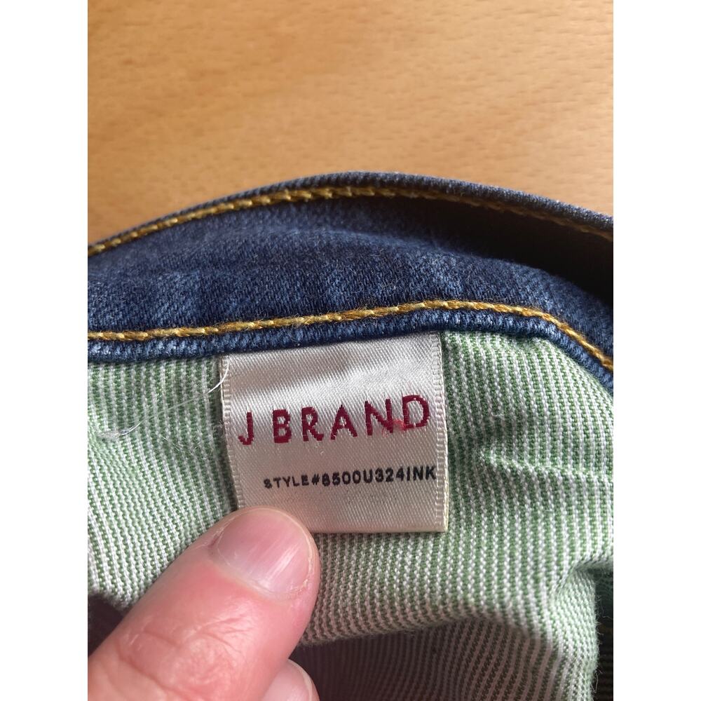 J Brand Premium Denim Jeans Straight Leg Dark Ink Wash ~ Sz 27 w 32 Inseam - Picture 4 of 6